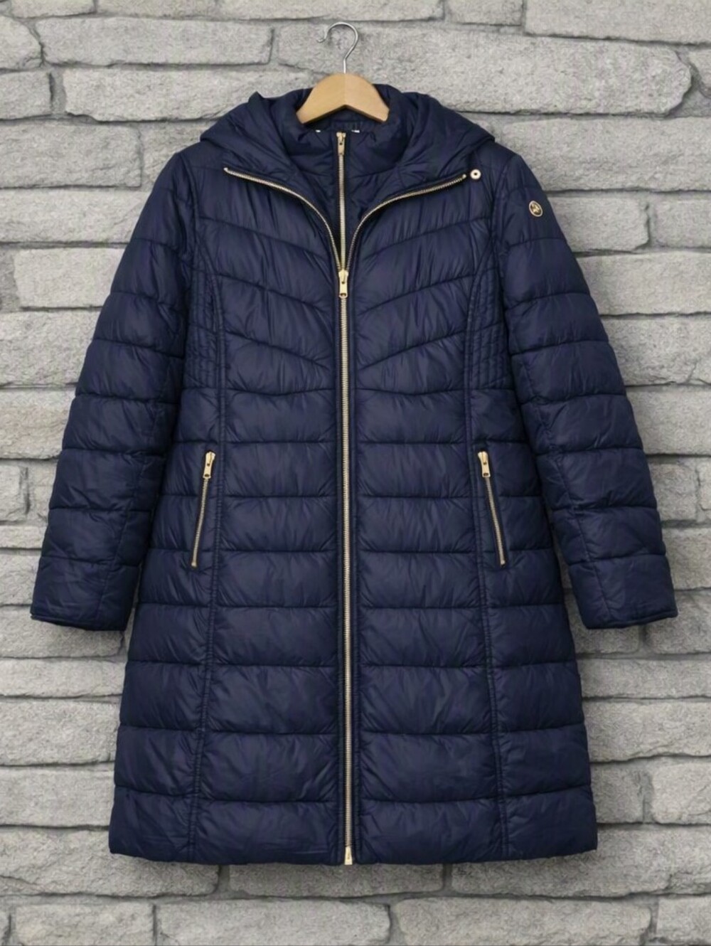 MICHAEL KORS PACKABLE DOWN LIGHTWEIGHT COAT SZ L